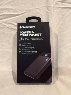 Skullcandy Stash Mini 5000 mAh Portable Power Bank Charger